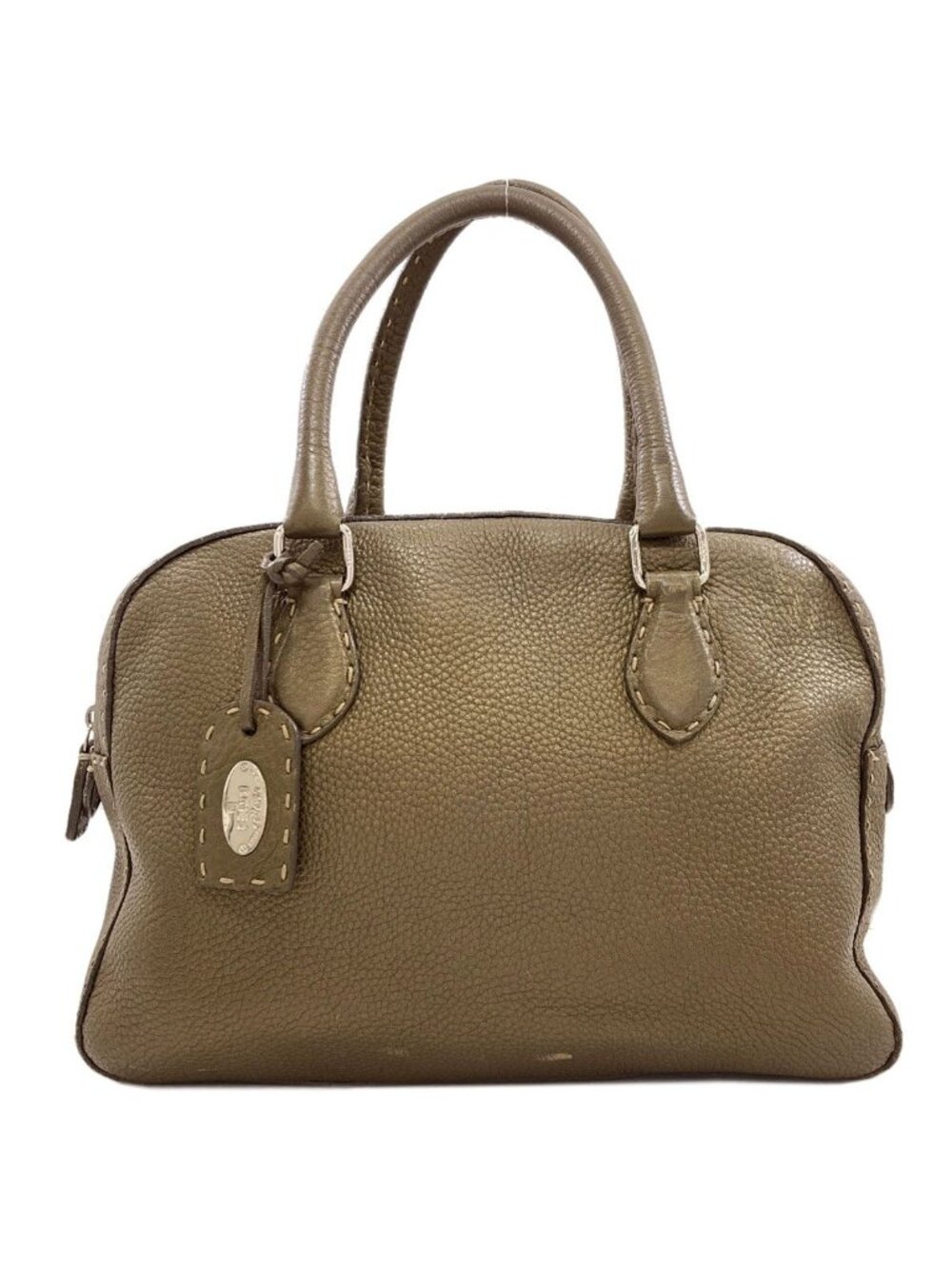 Fendi Selleria Handbag Leather